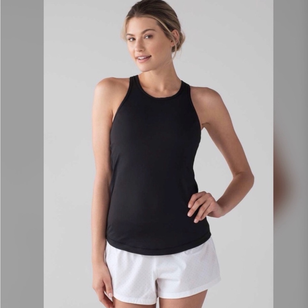 💯Auth Lululemon Black Final Lap Workout Tank 🍋